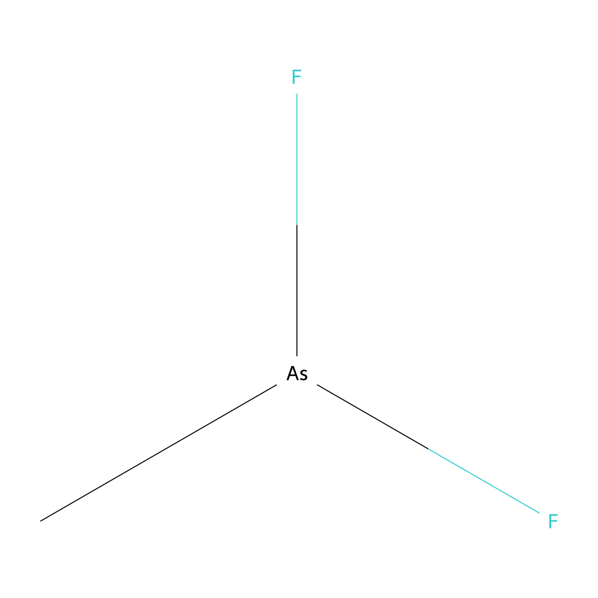 Arsine, difluoromethyl molecular structure, CAS 420-24-6