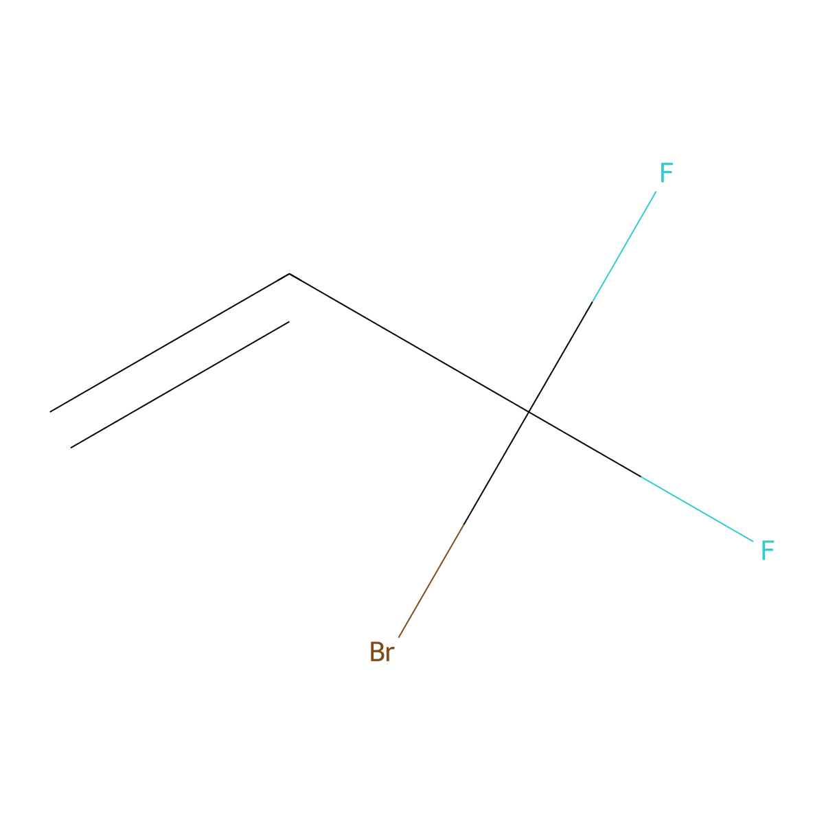 3-Bromo-3,3-difluoroprop-1-ene molecular structure, CAS 420-90-6