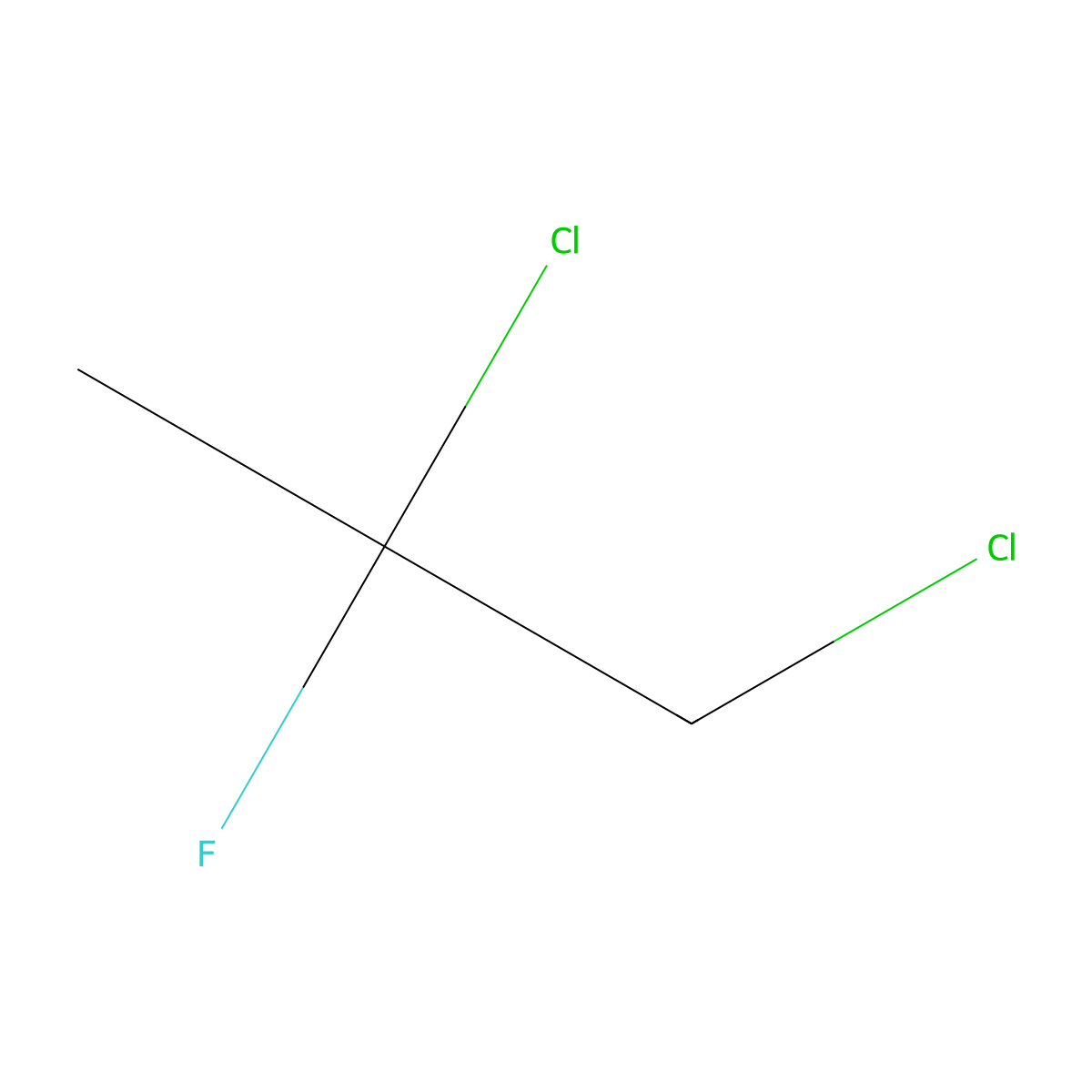 1,2-Dichloro-2-fluoropropane molecular structure, CAS 420-97-3
