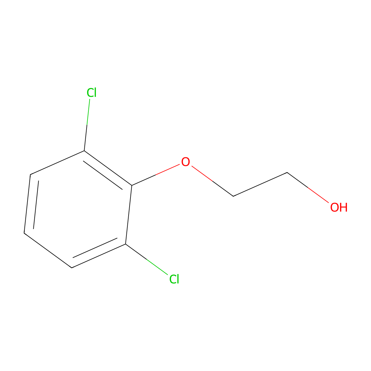 2-(2,6-Dichlorophenoxy)ethanol molecular structure, CAS 42001-44-5
