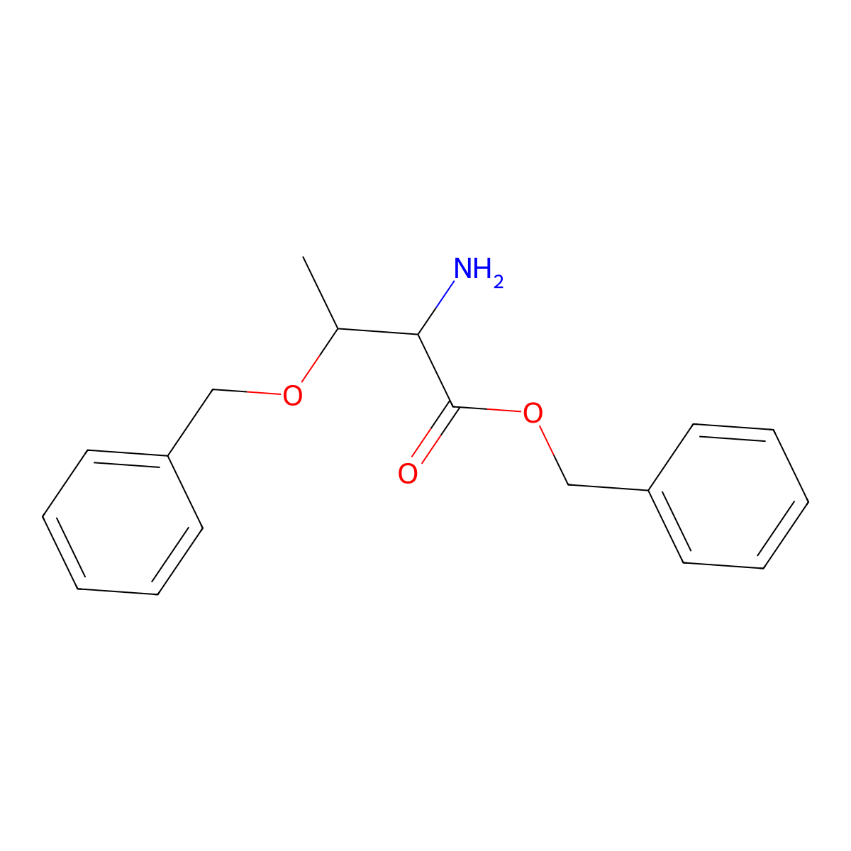 H-Thr(Bzl)-OBzl molecular structure, CAS 42001-91-2