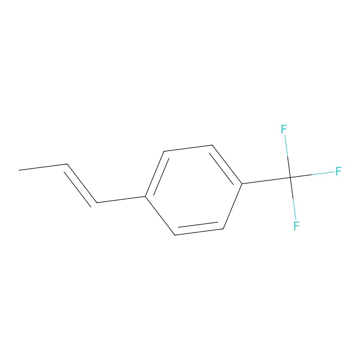 1-[4-(Trifluoromethyl)phenyl]-1-propene molecular structure, CAS 42006-43-9