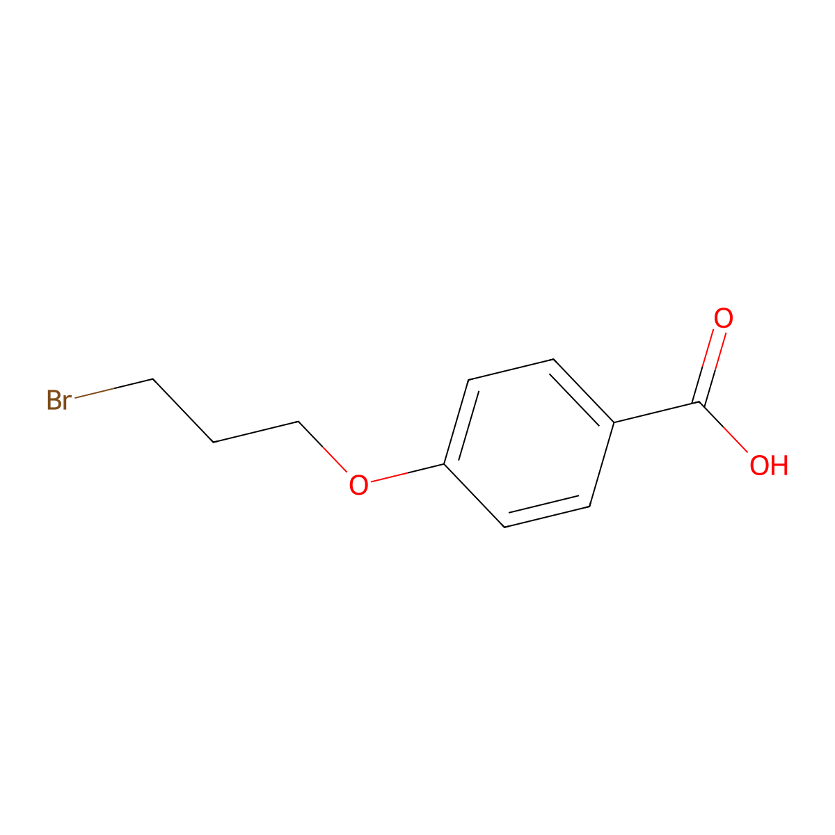 4-(3-Bromopropoxy)benzoic acid molecular structure, CAS 420087-84-9