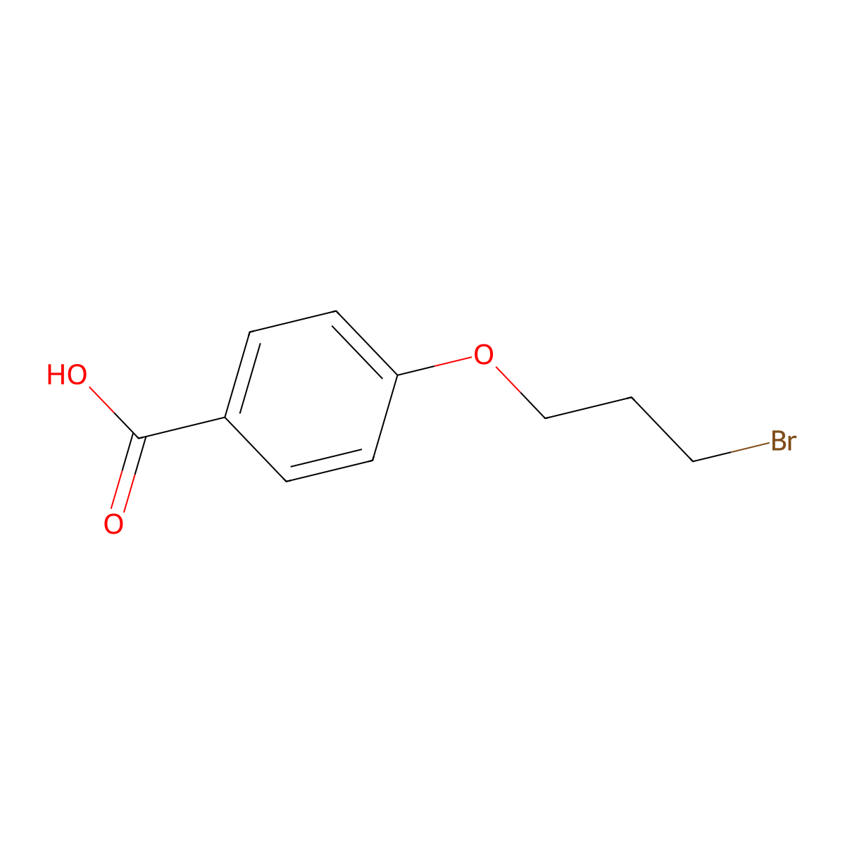 4-(3-Bromopropoxy)benzoic acid molecular structure, CAS 420087-84-9