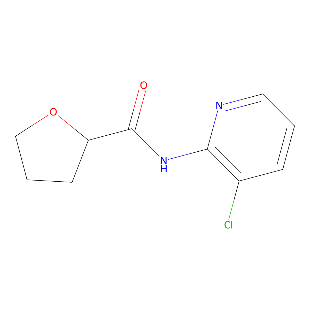 N-(3-chloropyridin-2-yl)tetrahydrofuran-2-carboxamide molecular structure, CAS 420089-58-3