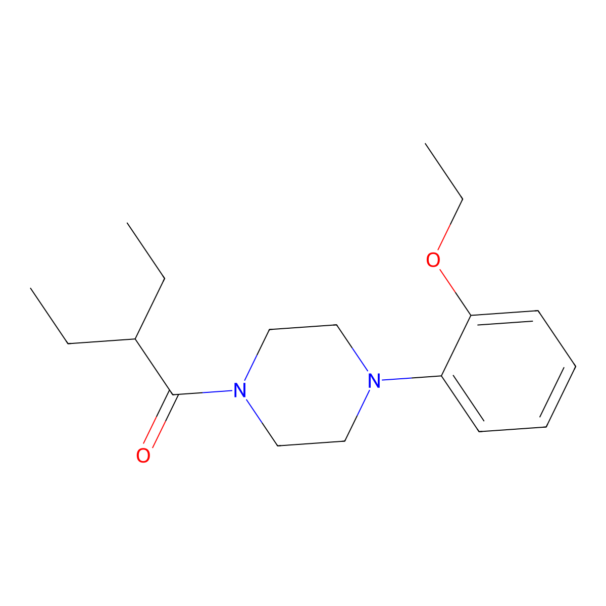 1-[4-(2-Ethoxyphenyl)piperazin-1-yl]-2-ethylbutan-1-one molecular structure, CAS 420091-27-6
