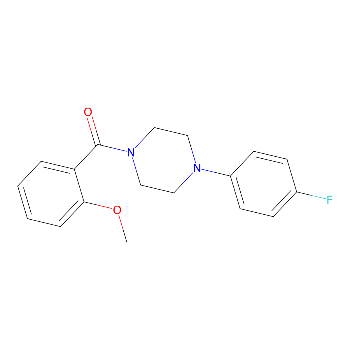 [4-(4-Fluorophenyl)piperazin-1-yl](2-methoxyphenyl)methanone molecular structure, CAS 420093-78-3