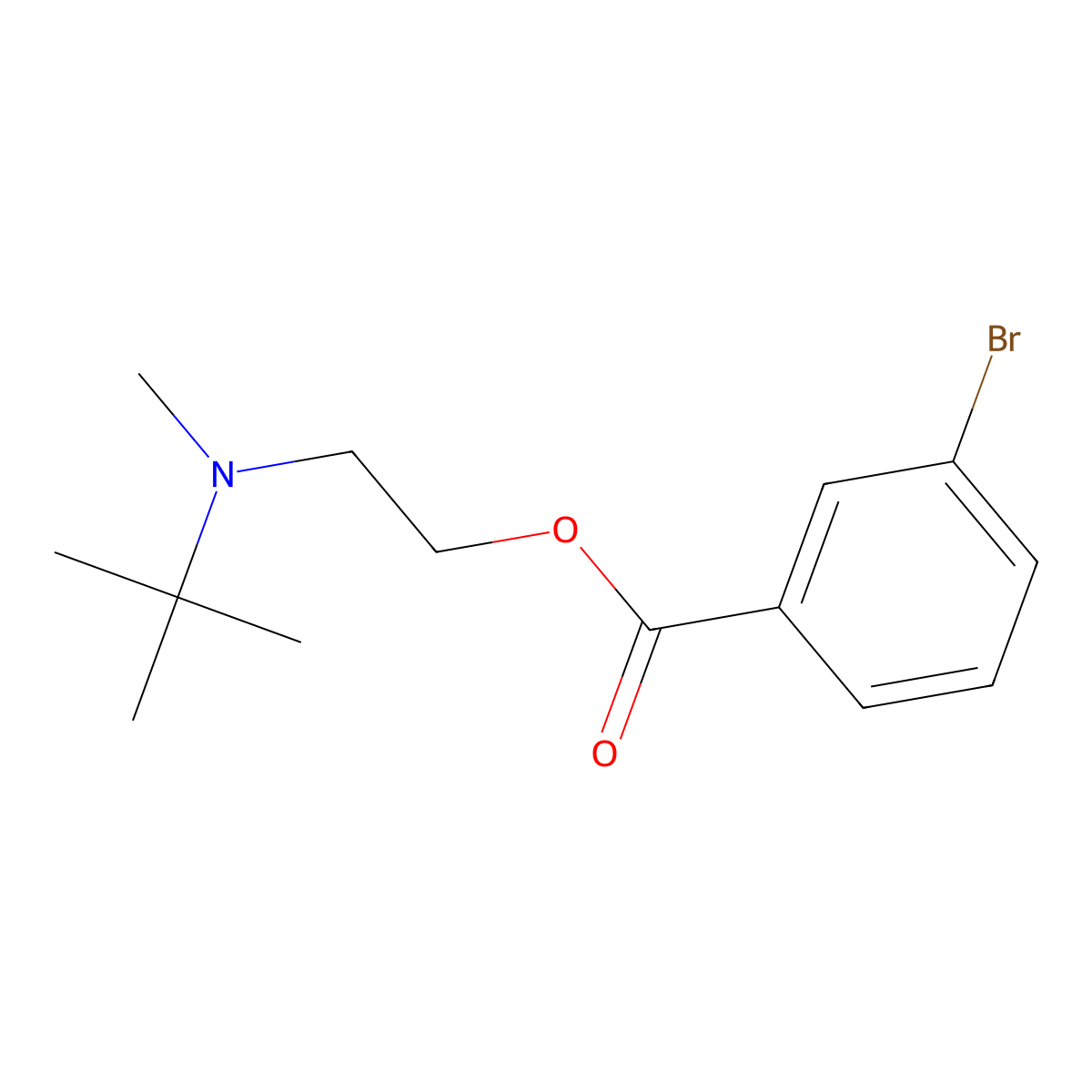 2-[Tert-butyl(methyl)amino]ethyl 3-bromobenzoate molecular structure, CAS 420096-01-1