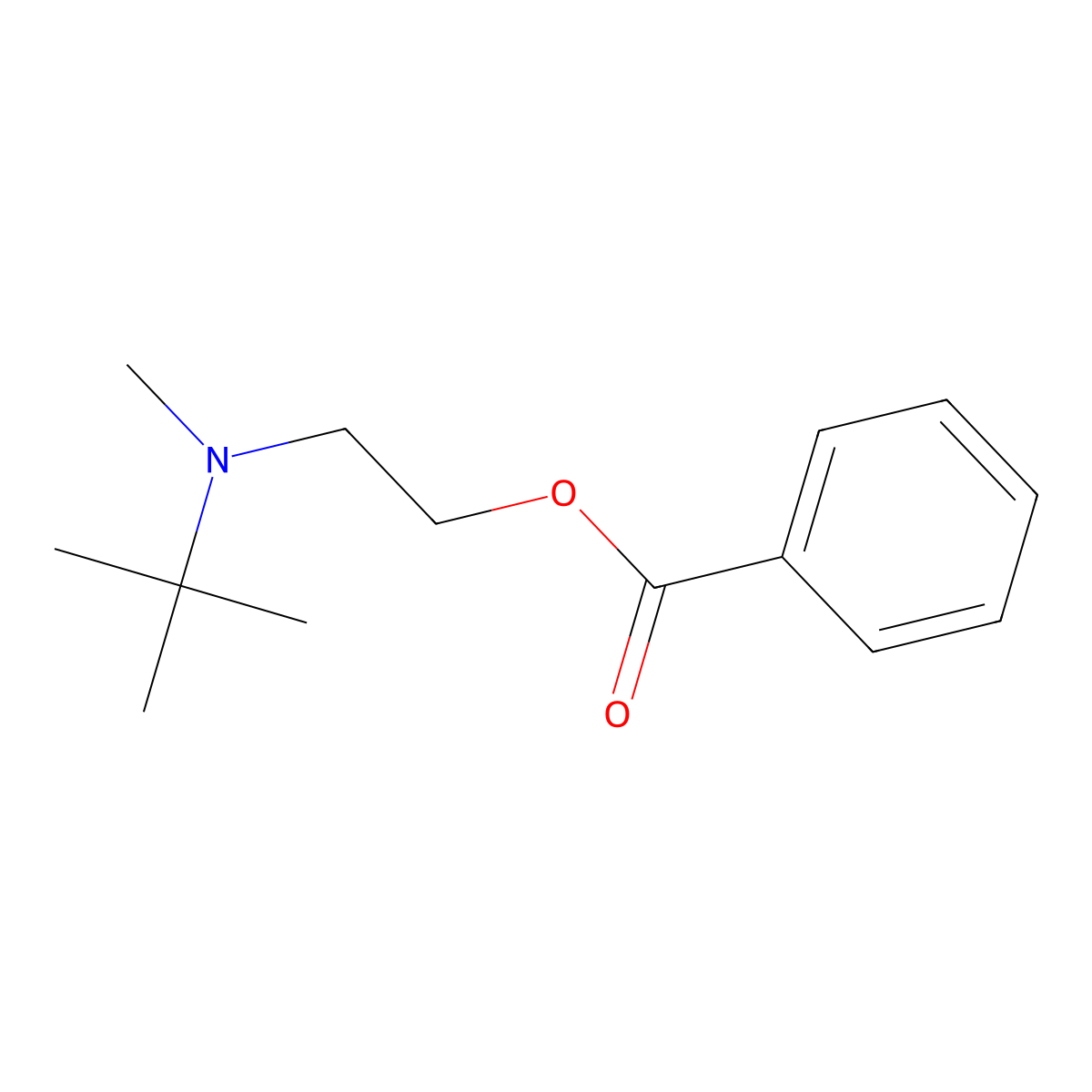 2-[Tert-butyl(methyl)amino]ethyl benzoate molecular structure, CAS 420096-62-4