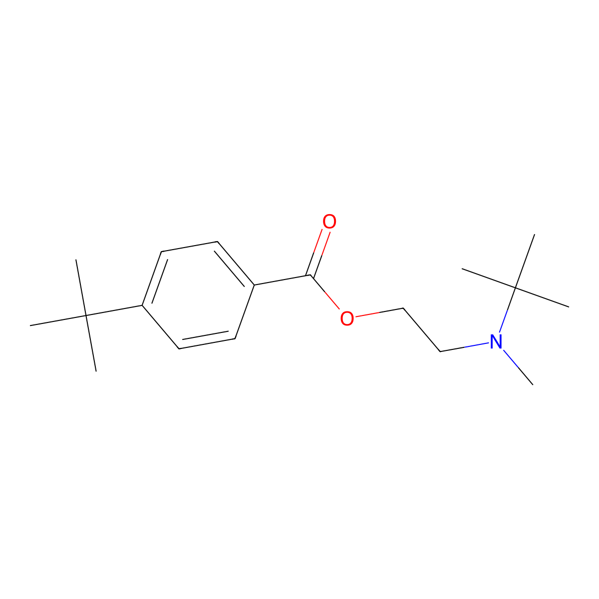2-[Tert-butyl(methyl)amino]ethyl 4-tert-butylbenzoate molecular structure, CAS 420097-30-9