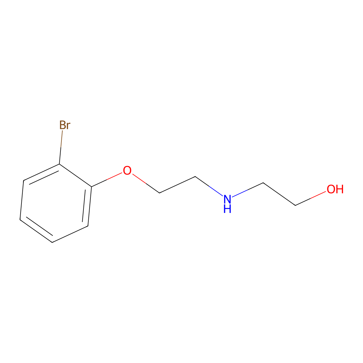 2-{[2-(2-Bromophenoxy)ethyl]amino}ethanol molecular structure, CAS 420098-29-9
