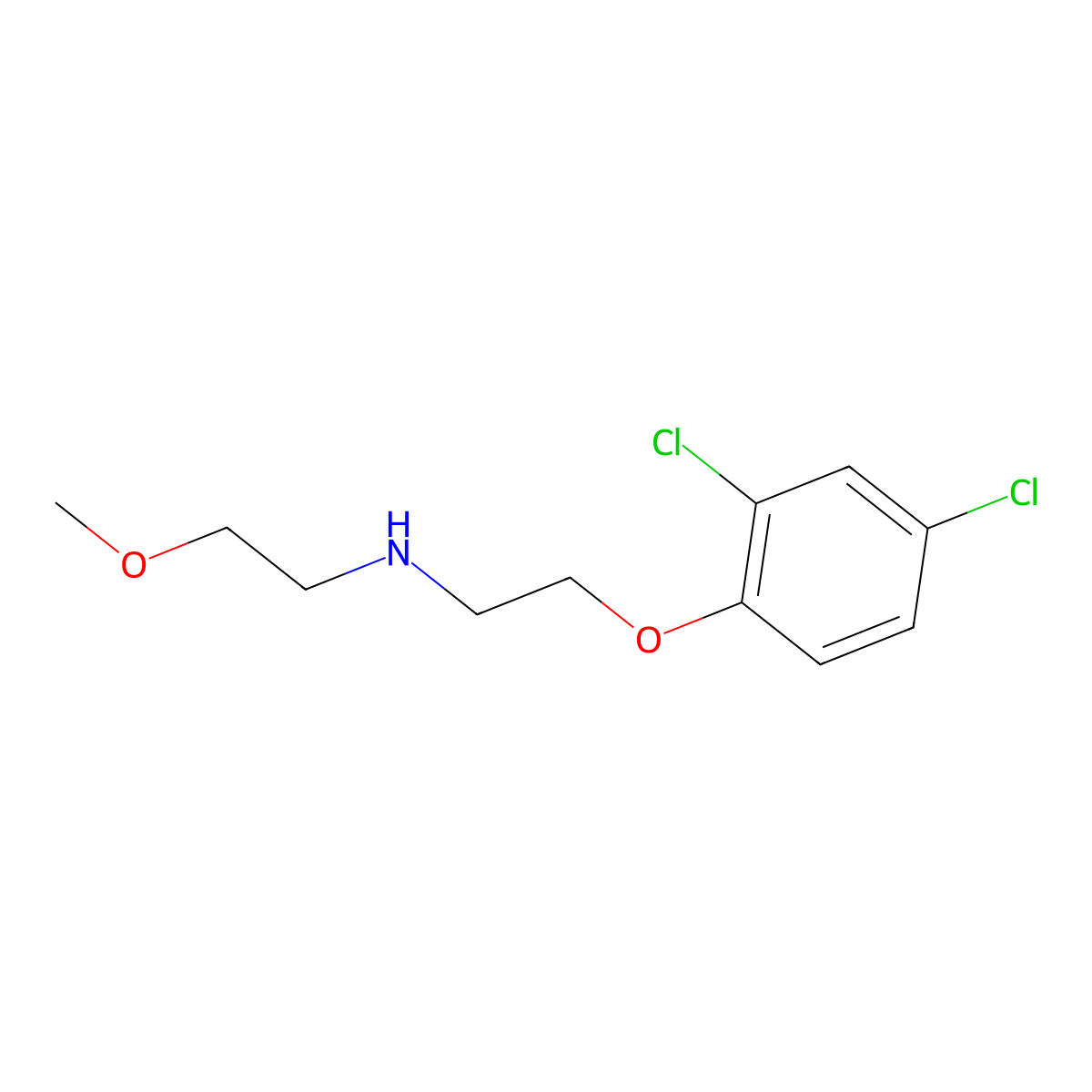 N-[2-(2,4-Dichlorophenoxy)ethyl]-N-(2-methoxyethyl)amine molecular structure, CAS 420100-11-4