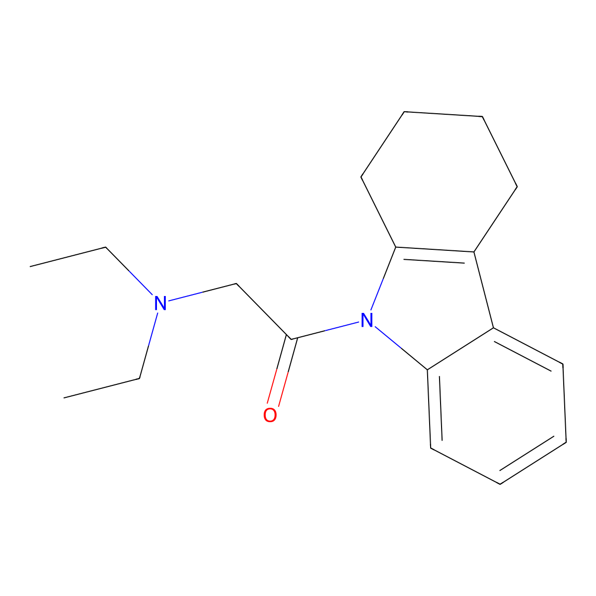 2-(Diethylamino)-1-(1,2,3,4-tetrahydrocarbazol-9-yl)ethanone molecular structure, CAS 420100-12-5