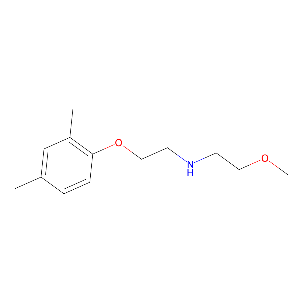 N-[2-(2,4-Dimethylphenoxy)ethyl]-N-(2-methoxyethyl)amine molecular structure, CAS 420100-80-7