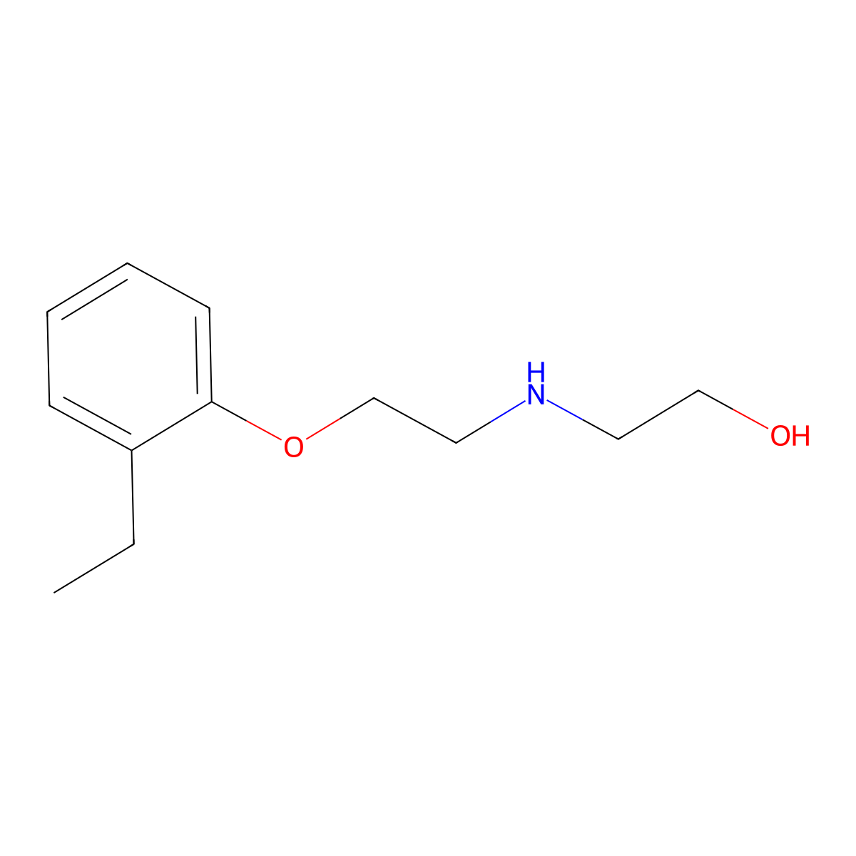 Ethanol, 2-[[2-(2-ethylphenoxy)ethyl]amino]-(9CI) molecular structure, CAS 420102-58-5