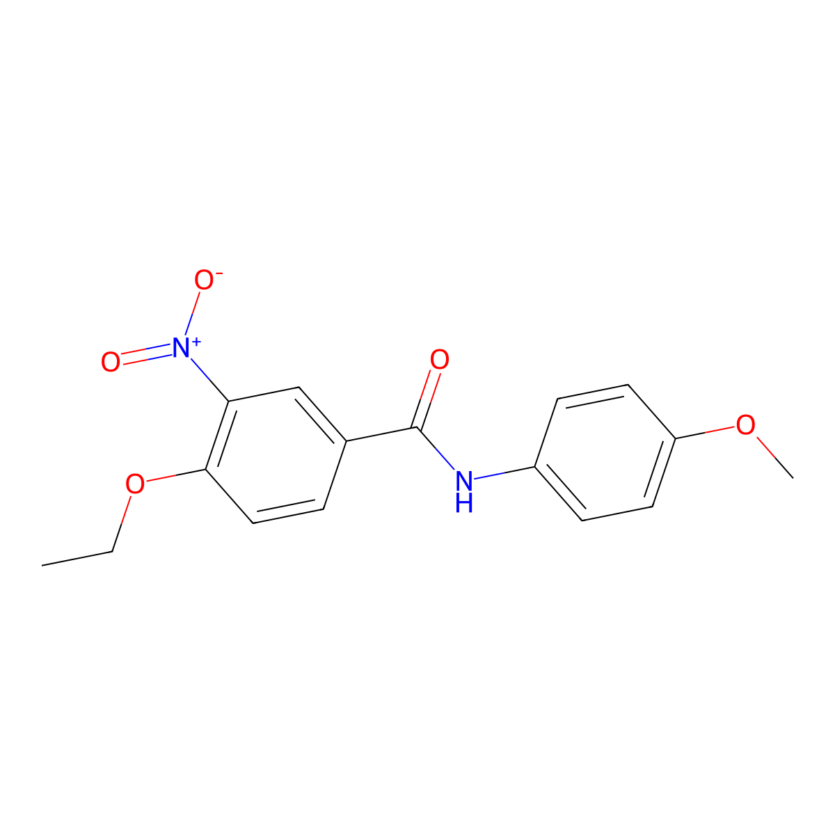4-ethoxy-N-(4-methoxyphenyl)-3-nitrobenzamide molecular structure, CAS 420102-62-1