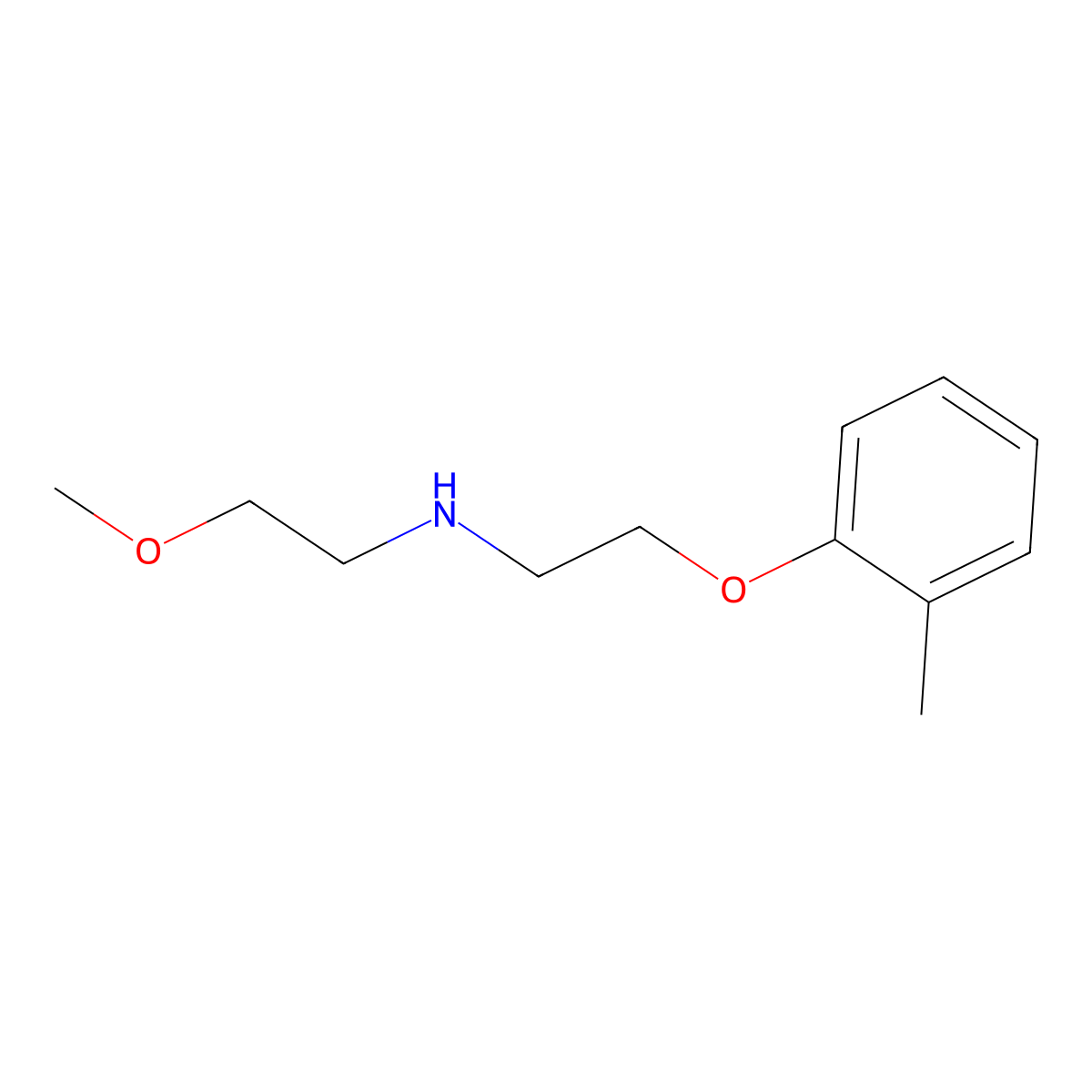 2-methoxy-N-[2-(2-methylphenoxy)ethyl]ethanamine molecular structure, CAS 420103-38-4