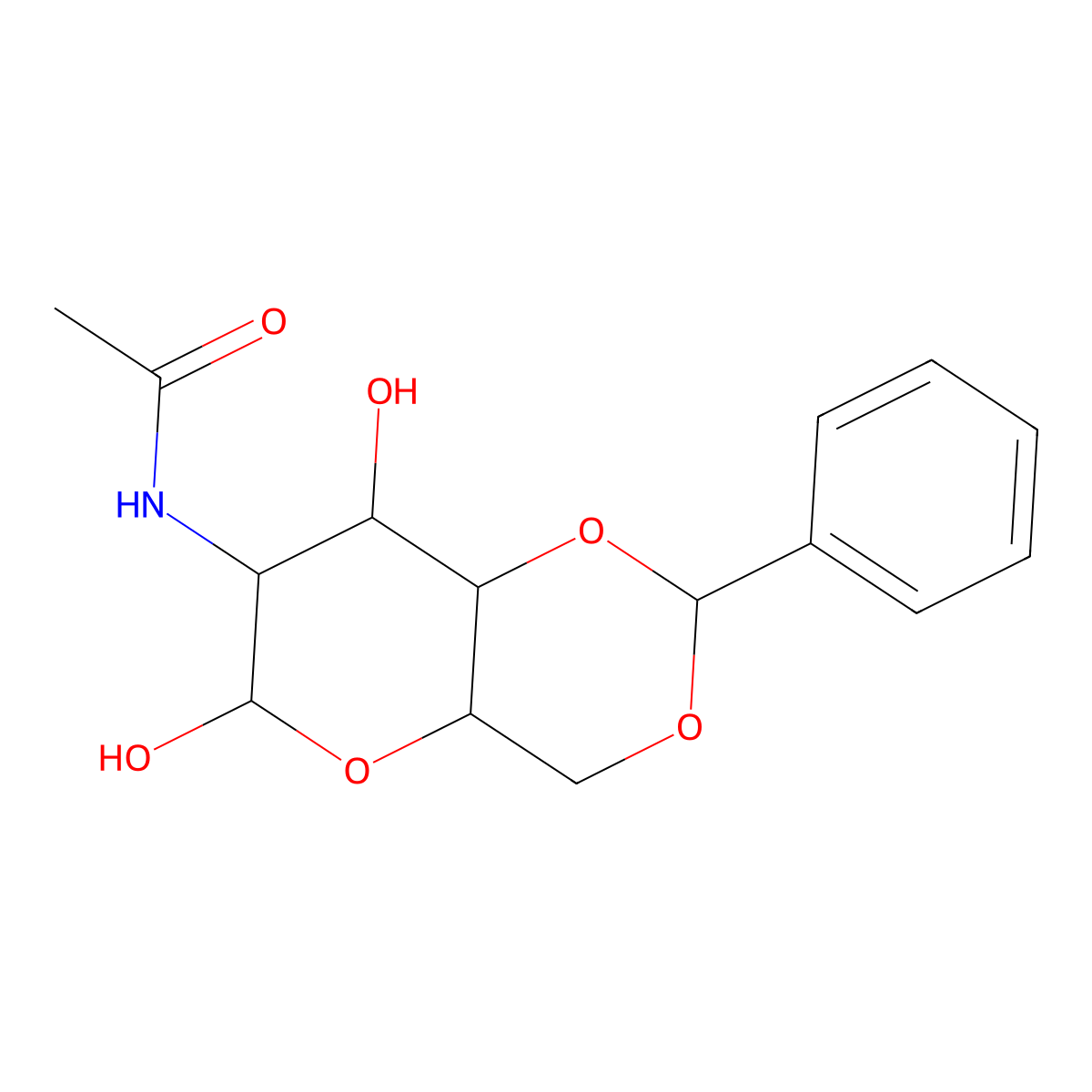 4,6-O-Benzylidene-N-acetyl-D-galactosamine molecular structure, CAS 420118-03-2