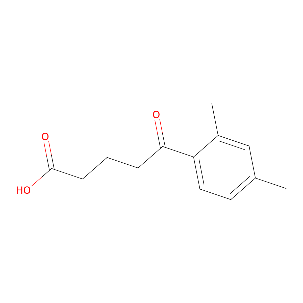5-(2,4-Dimethylphenyl)-5-oxopentanoic acid molecular structure, CAS 420119-85-3