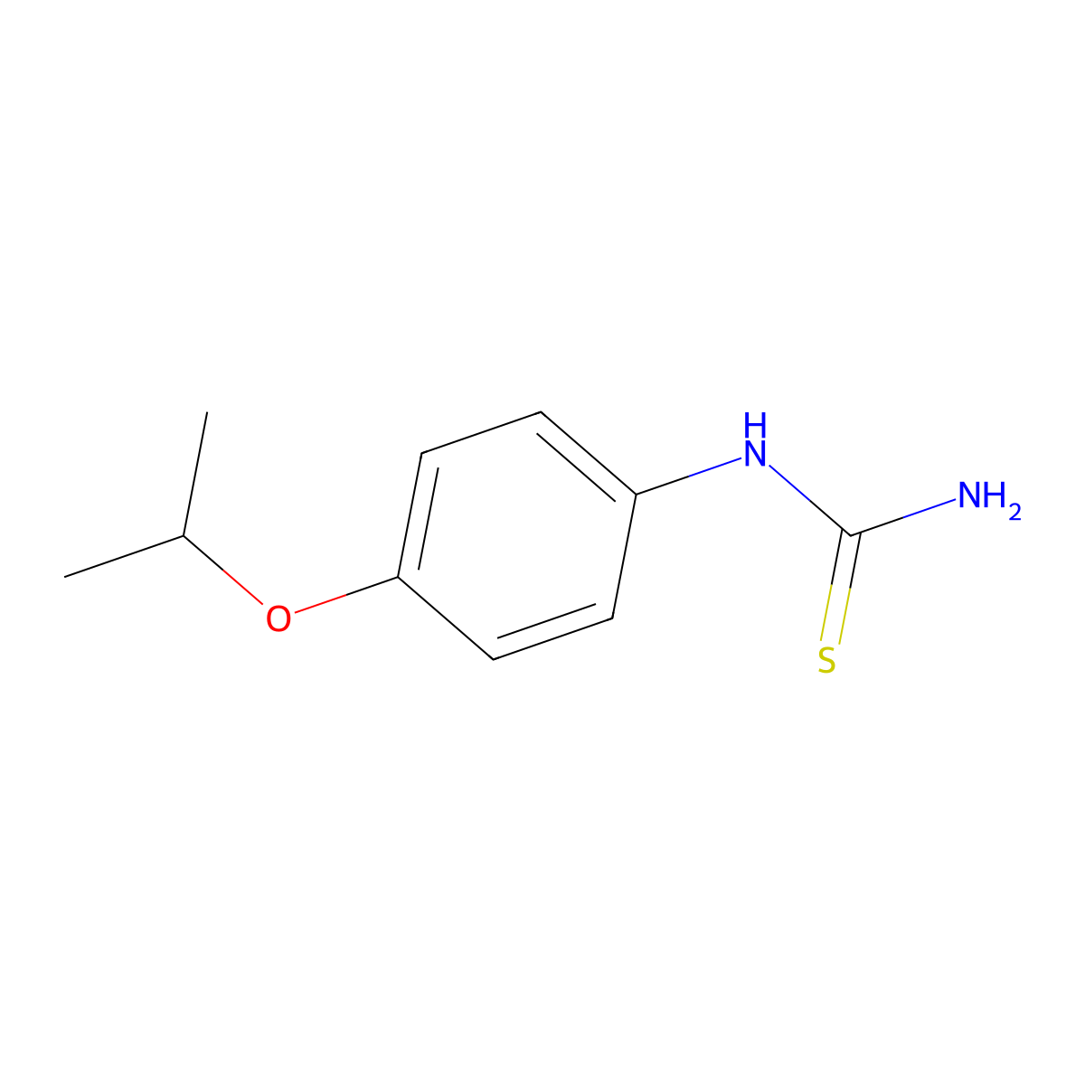 [4-(Propan-2-yloxy)phenyl]thiourea molecular structure, CAS 420120-01-0