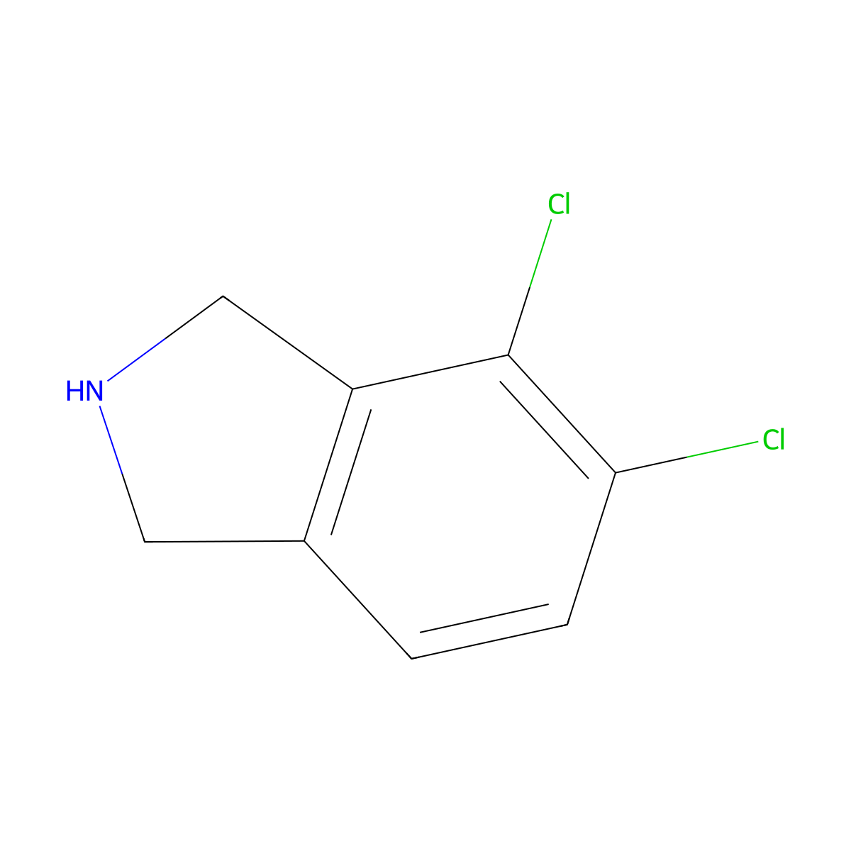 4,5-dichloro-2,3-dihydro-1H-isoindole molecular structure, CAS 420123-62-2