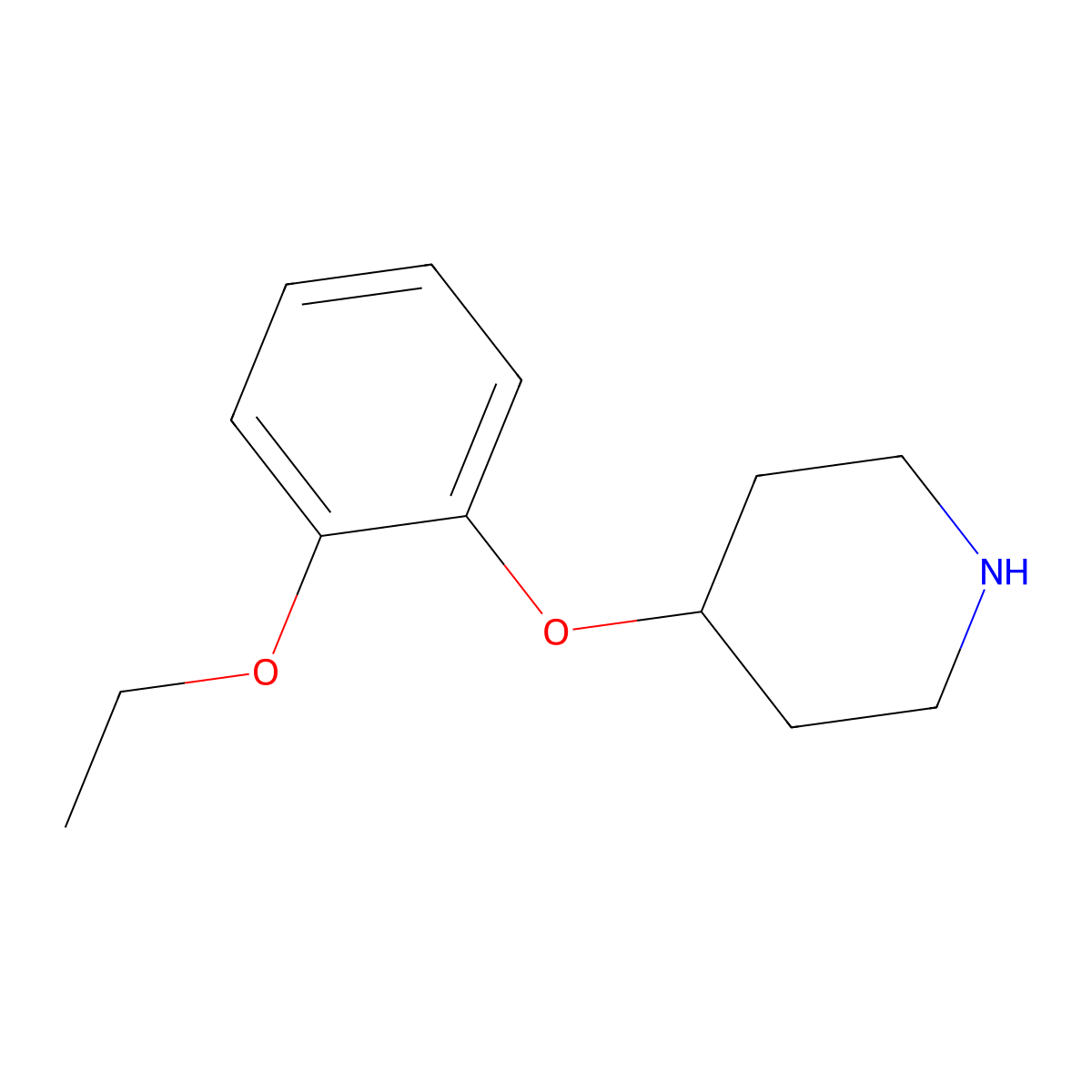 4-(2-Ethoxyphenoxy)piperidine molecular structure, CAS 420137-19-5