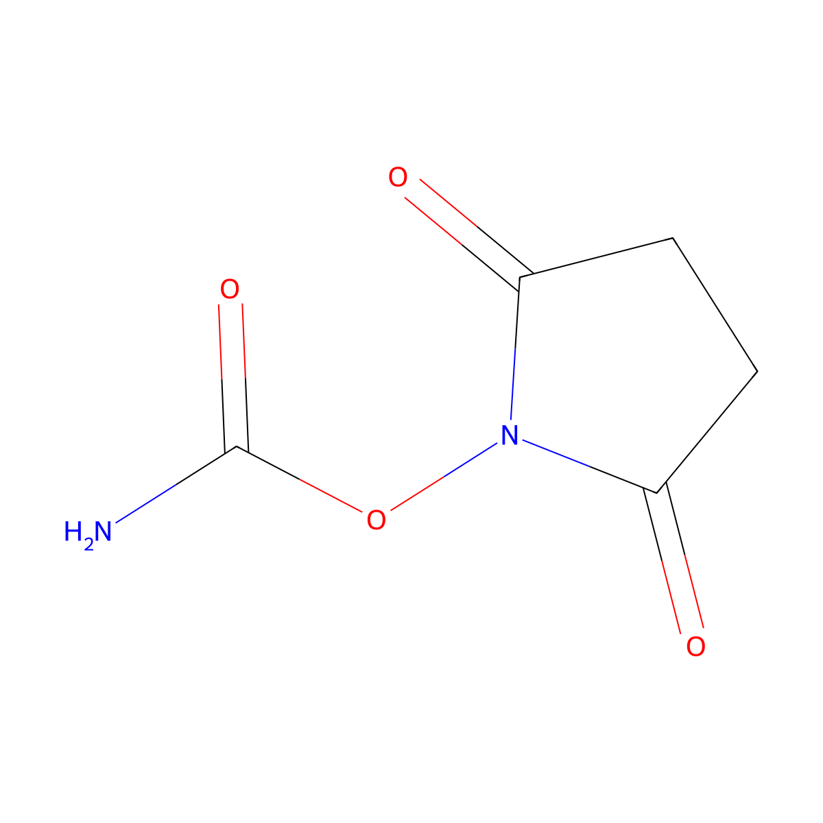 2,5-Dioxopyrrolidin-1-yl carbamate molecular structure, CAS 42014-44-8