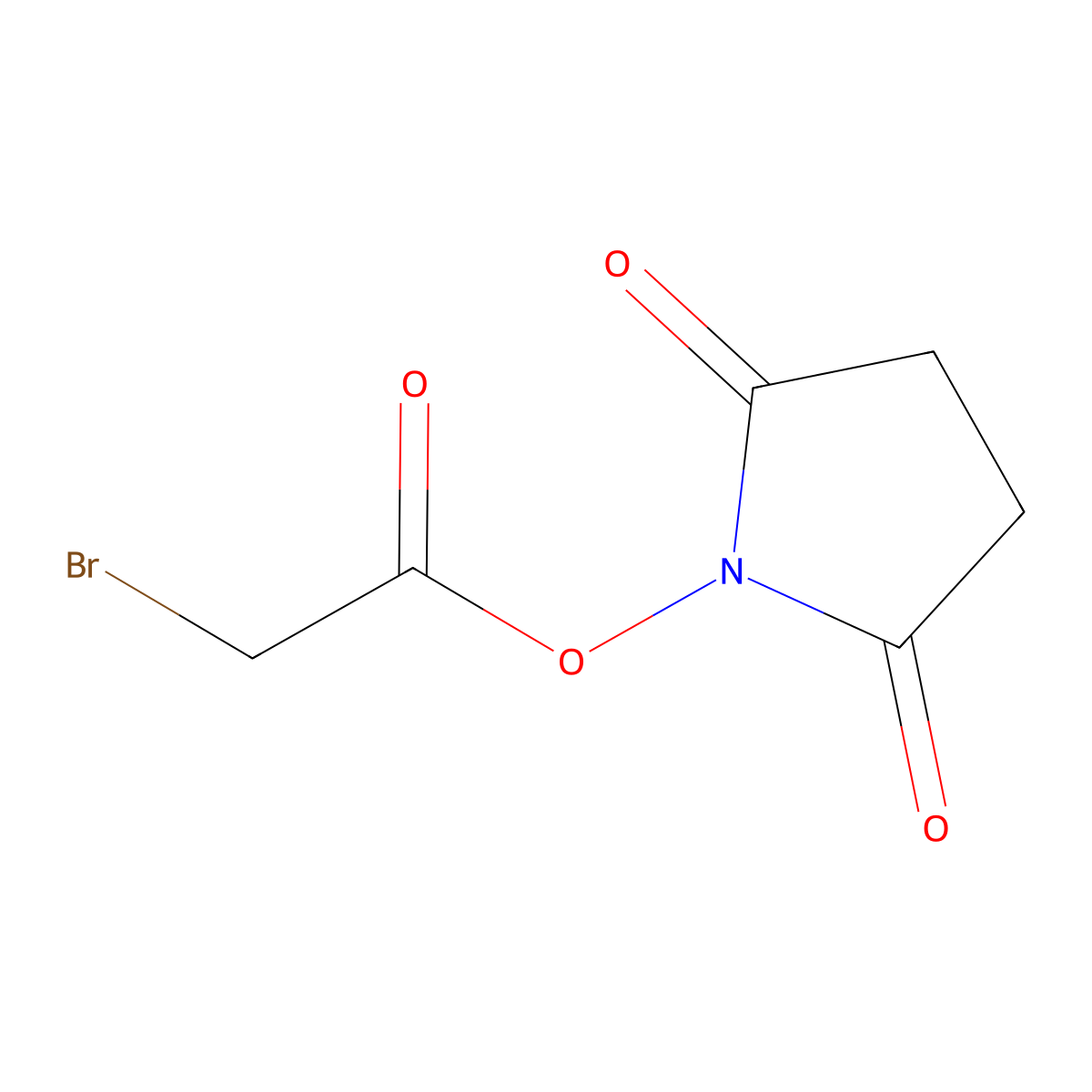 N-succinimidyl bromoacetate molecular structure, CAS 42014-51-7