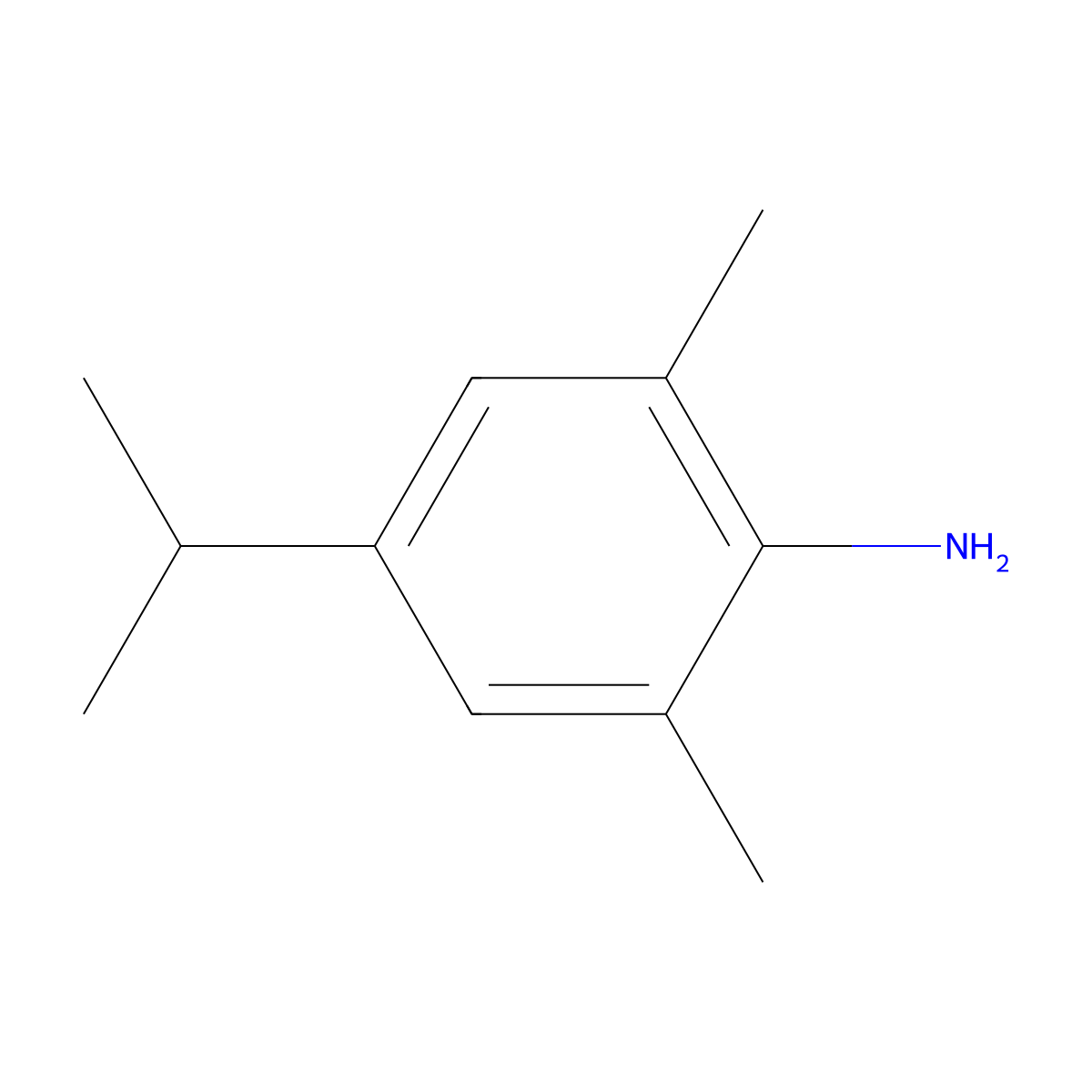 2,6-Dimethyl-4-(propan-2-yl)aniline molecular structure, CAS 42014-59-5