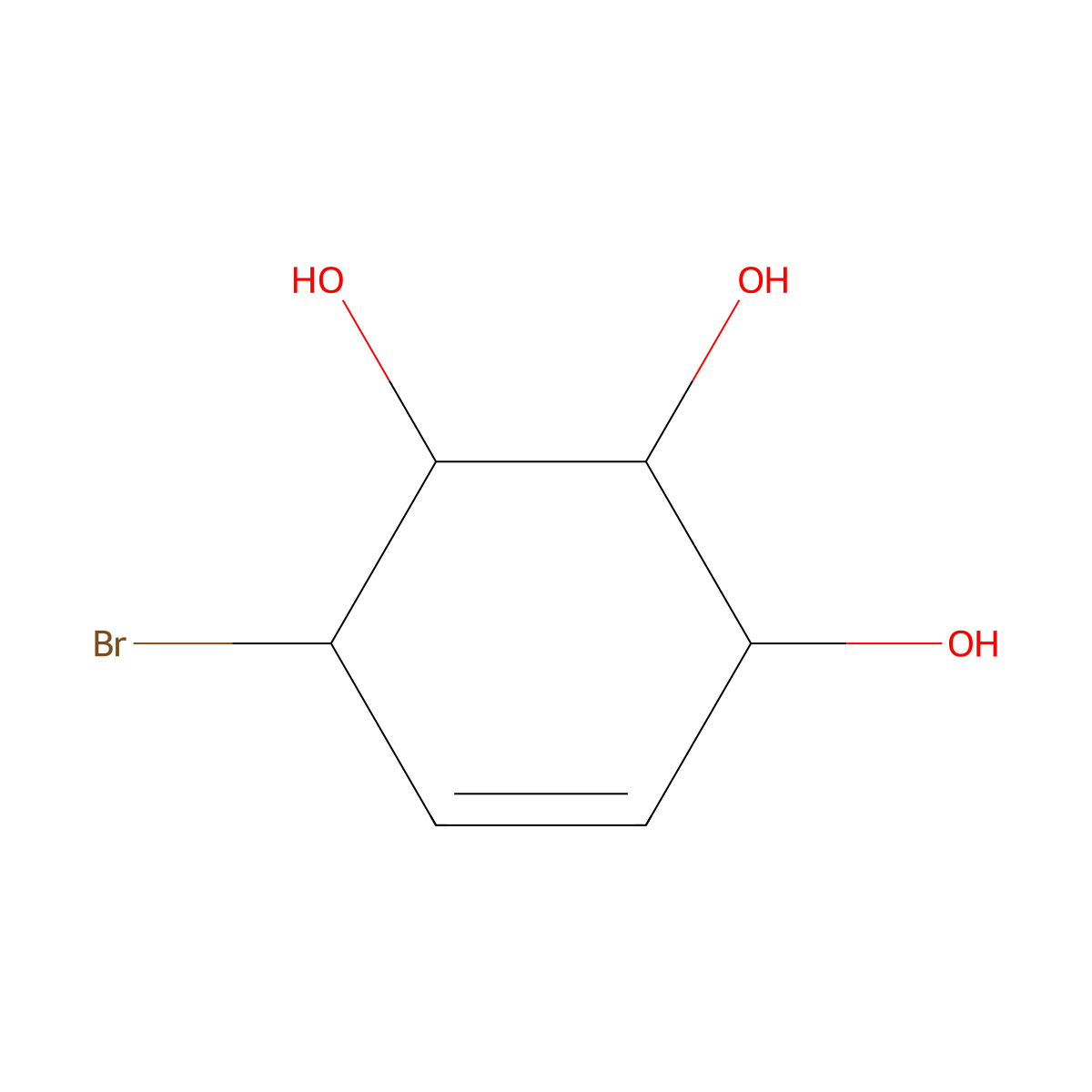 6-Bromoconduritol molecular structure, CAS 42014-74-4