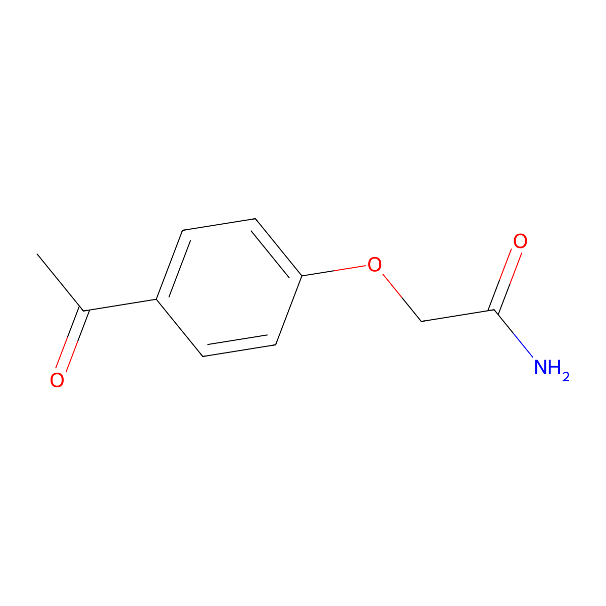2-(4-Acetylphenoxy)acetamide molecular structure, CAS 42017-88-9