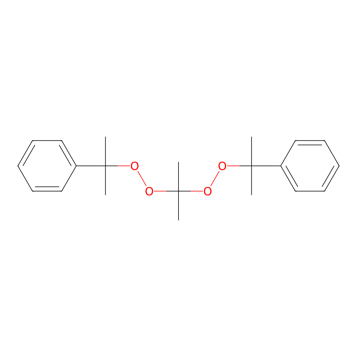 (Isopropylidene)bis(1-methyl-1-phenylethyl) peroxide molecular structure, CAS 4202-02-2