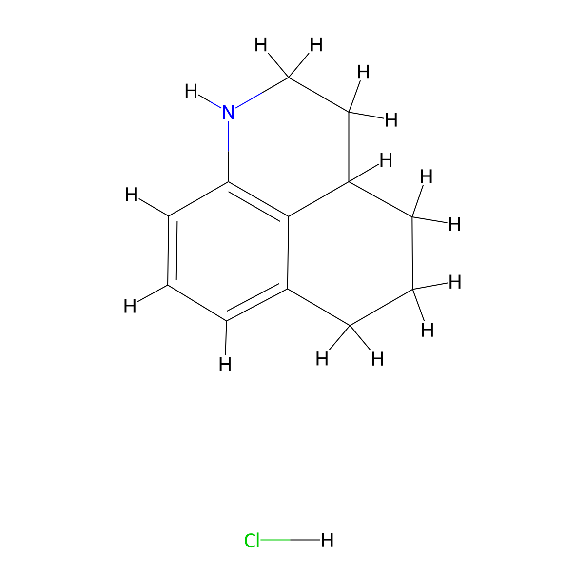 2-Azatricyclo(7.3.1.0,5,13)trideca-1(12),9(13),10-triene hydrochloride molecular structure, CAS 42025-45-6