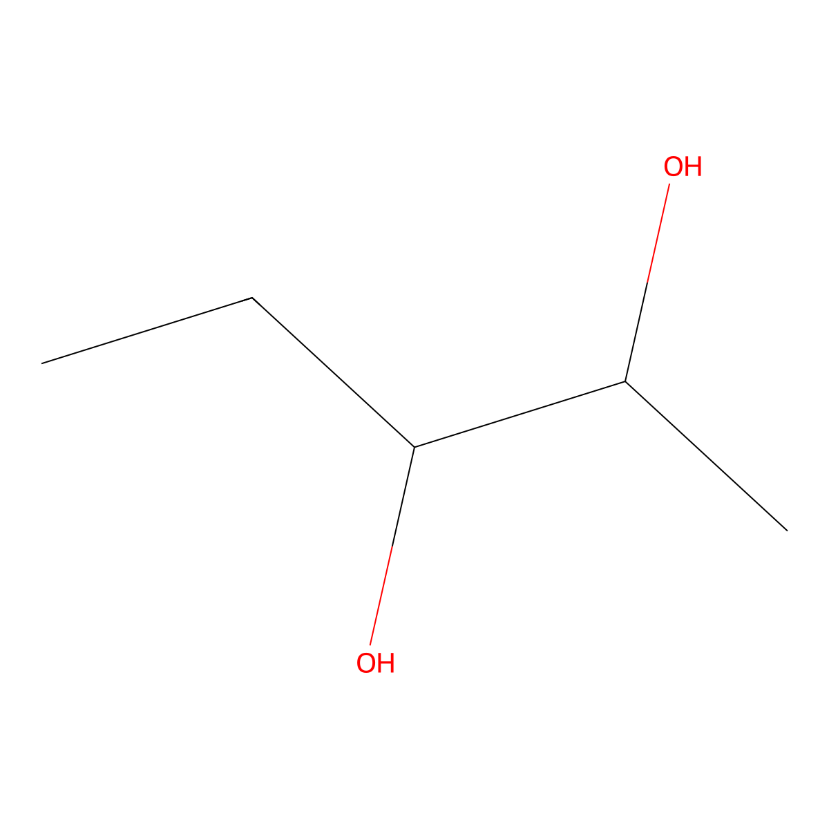 2,3-Pentanediol molecular structure, CAS 42027-23-6