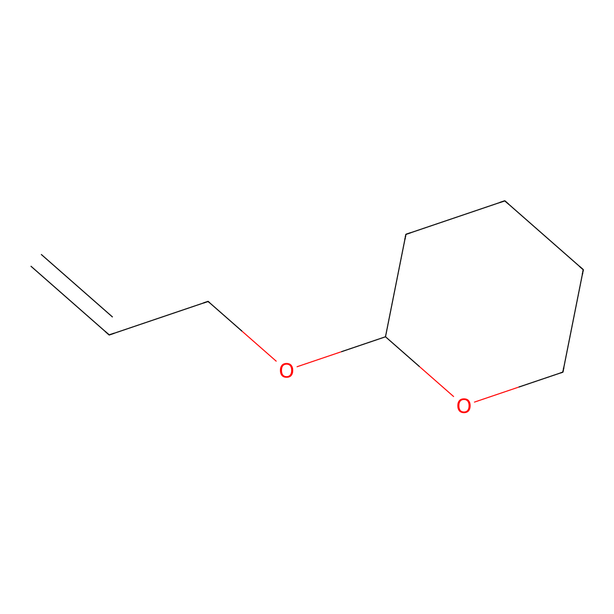 2-Allyloxytetrahydropyran molecular structure, CAS 4203-49-0