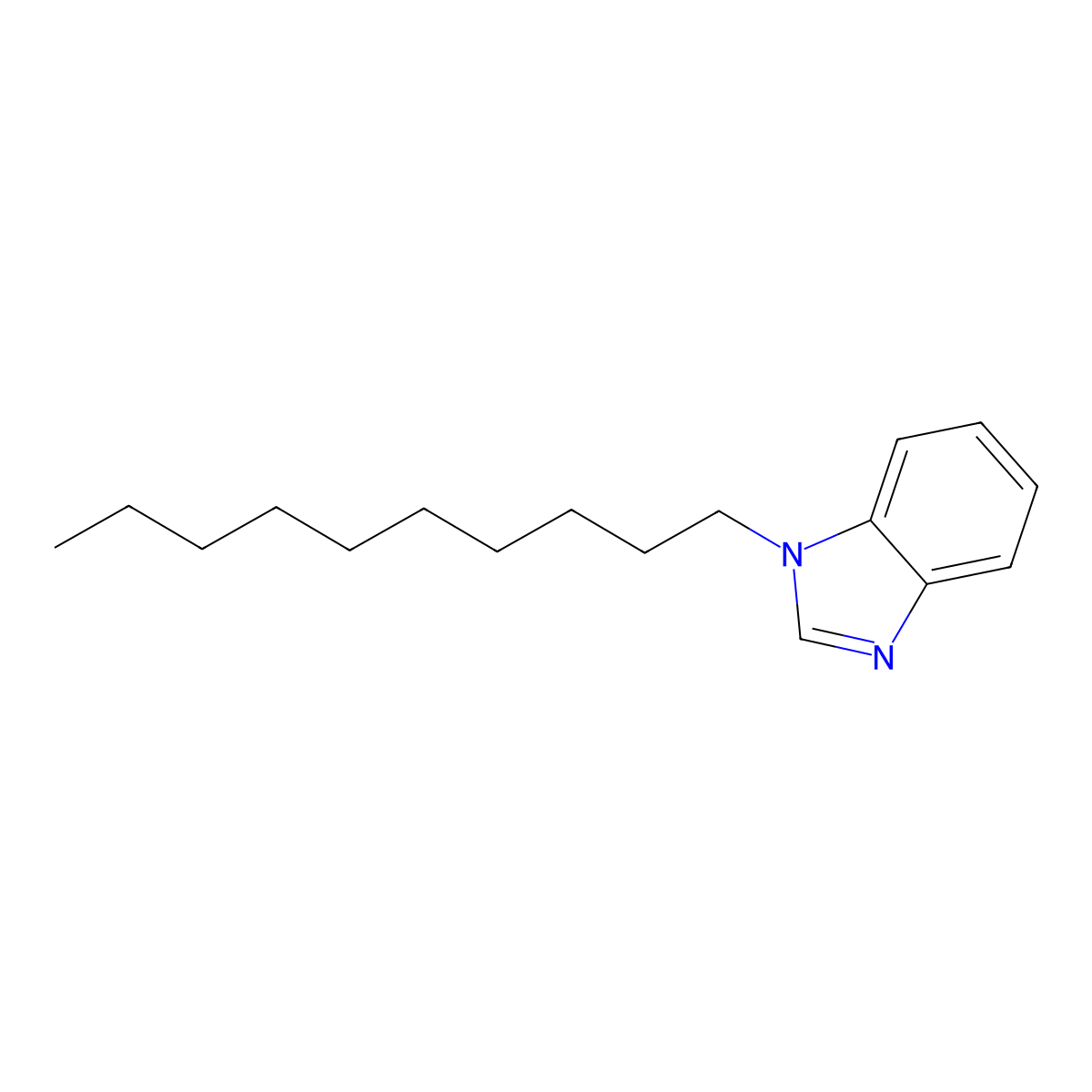 1-Decylbenzimidazole molecular structure, CAS 42032-45-1