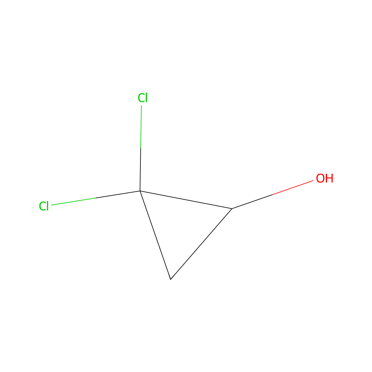 2,2-Dichlorocyclopropan-1-ol molecular structure, CAS 42039-22-5
