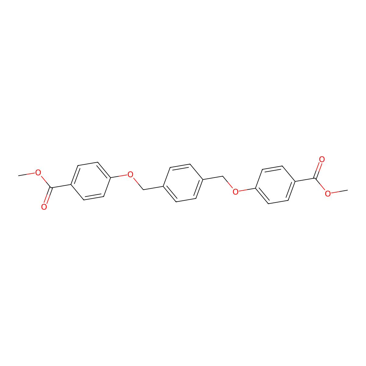 Dimethyl 4,4'-[benzene-1,4-diylbis(methanediyloxy)]dibenzoate molecular structure, CAS 4204-63-1
