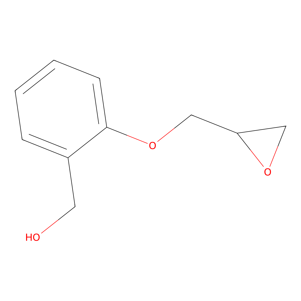 2-(2-Oxiranylmethoxy)benzenemethanol molecular structure, CAS 4204-79-9