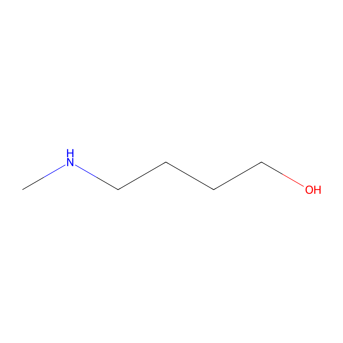4-(Methylamino)butan-1-ol molecular structure, CAS 42042-68-2