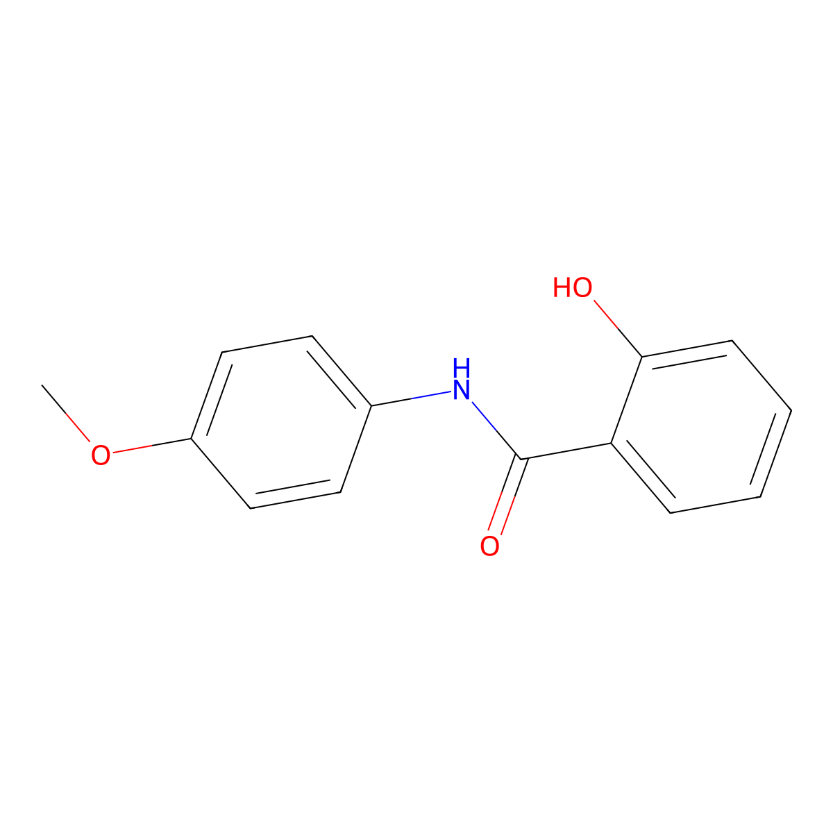 N-(4-Methoxyphenyl)-2-hydroxybenzamide molecular structure, CAS 42043-11-8