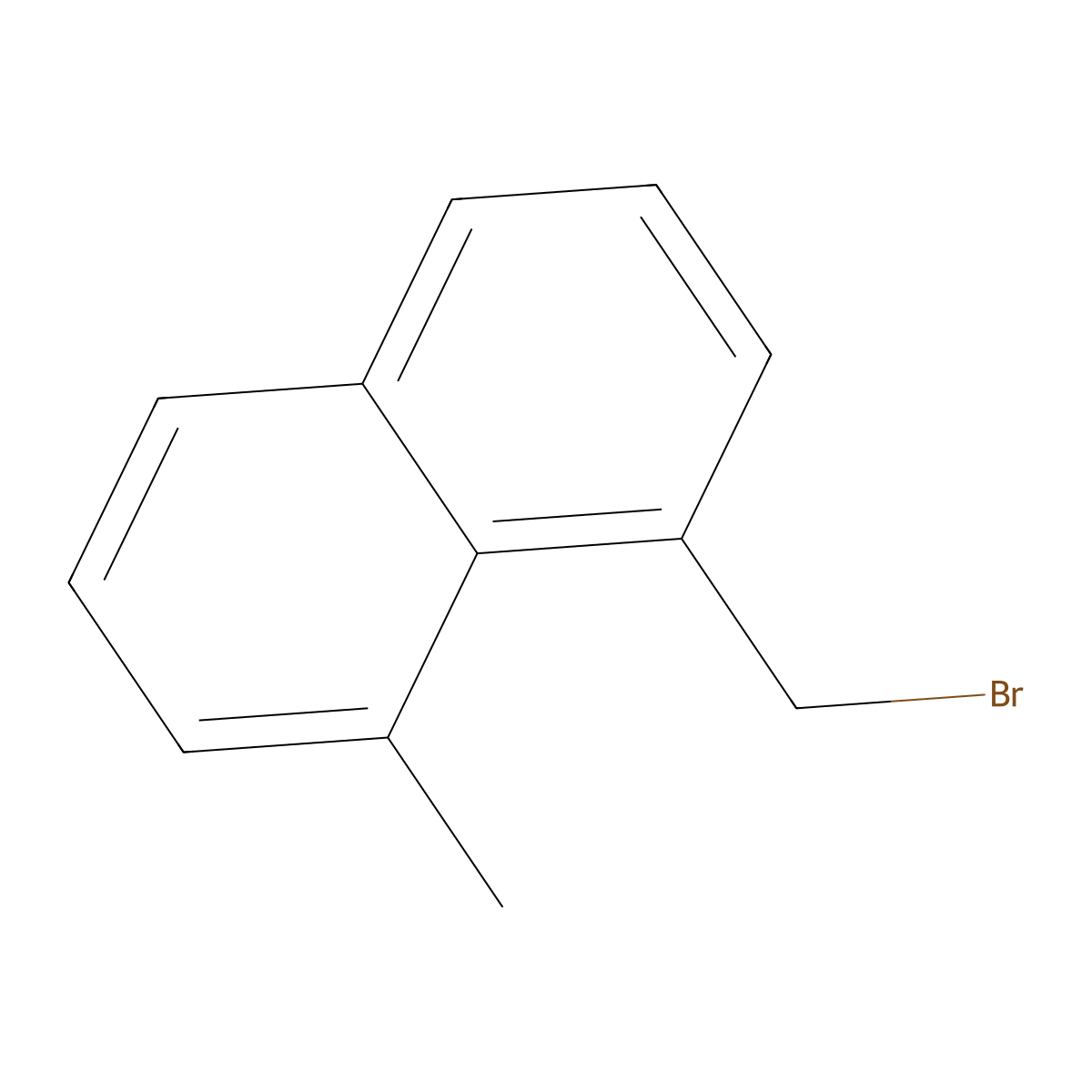 1-Bromomethyl-8-methylnaphthalene molecular structure, CAS 42049-94-5