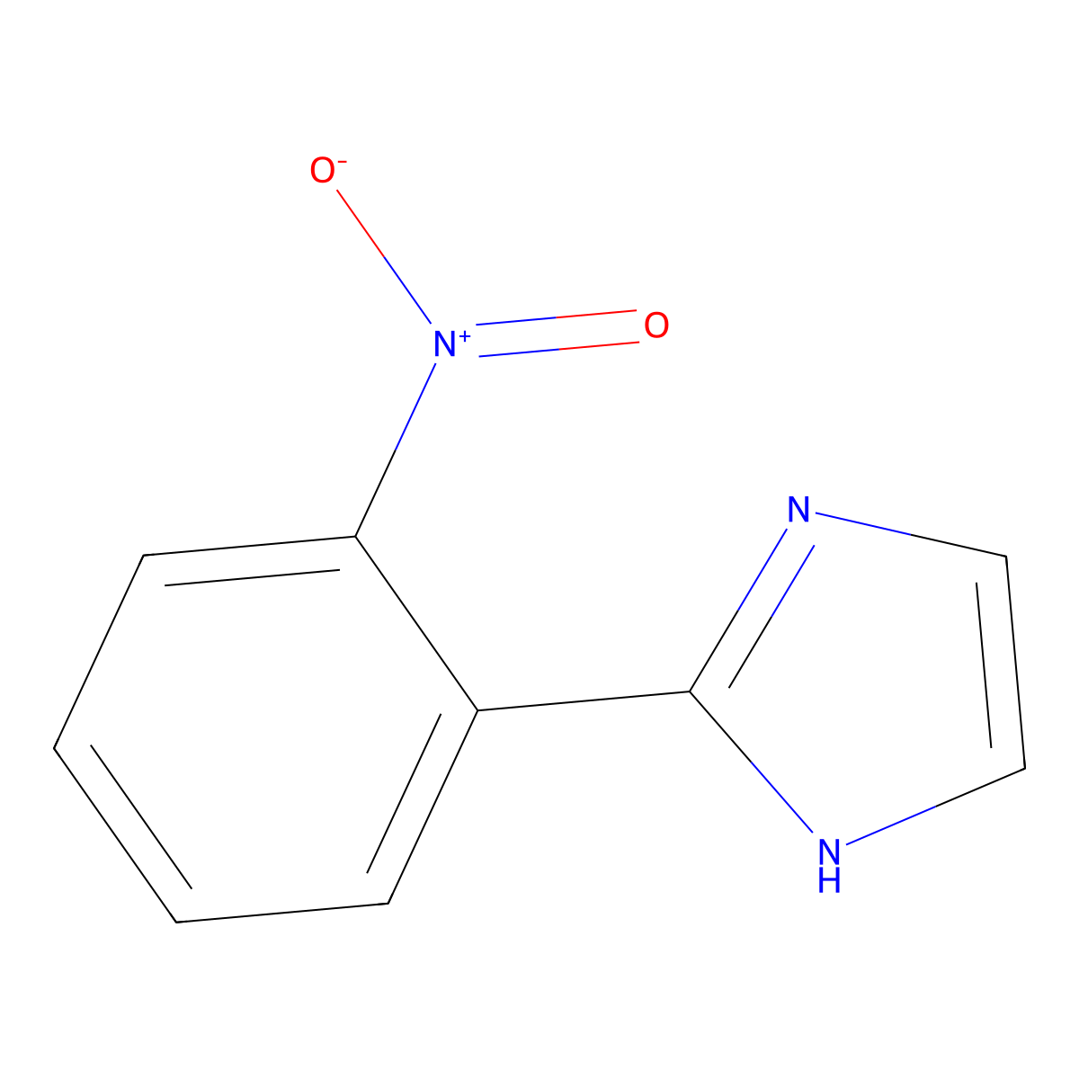 2-(2-nitrophenyl)-1H-imidazole molecular structure, CAS 4205-06-5