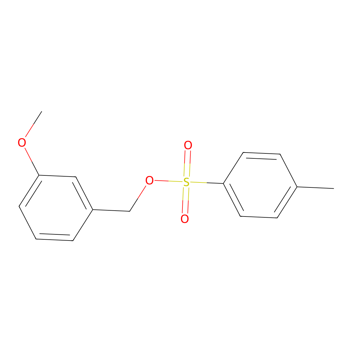 (3-Methoxyphenyl)methyl 4-methylbenzene-1-sulfonate molecular structure, CAS 42051-04-7