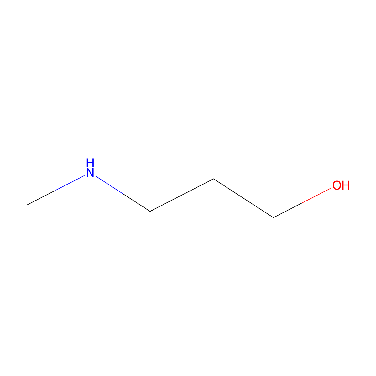 3-(Methylamino)-1-propanol molecular structure, CAS 42055-15-2