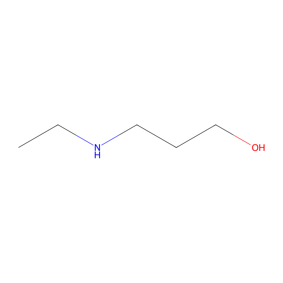 3-(Ethylamino)propanol molecular structure, CAS 42055-16-3