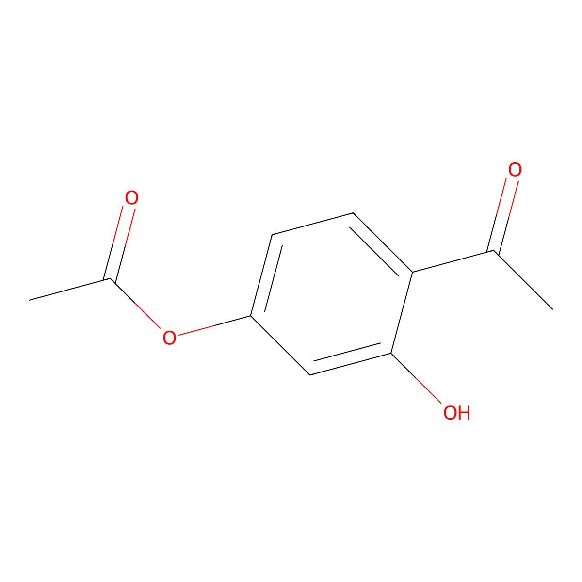 4-Acetyl-3-hydroxyphenyl acetate molecular structure, CAS 42059-48-3