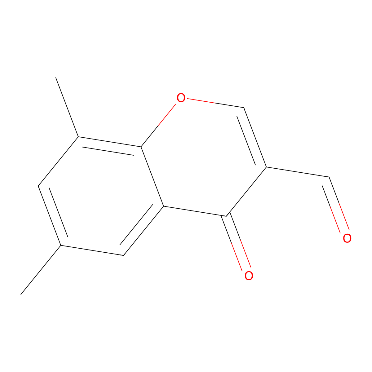 6,8-Dimethyl-3-formylchromone molecular structure, CAS 42059-75-6