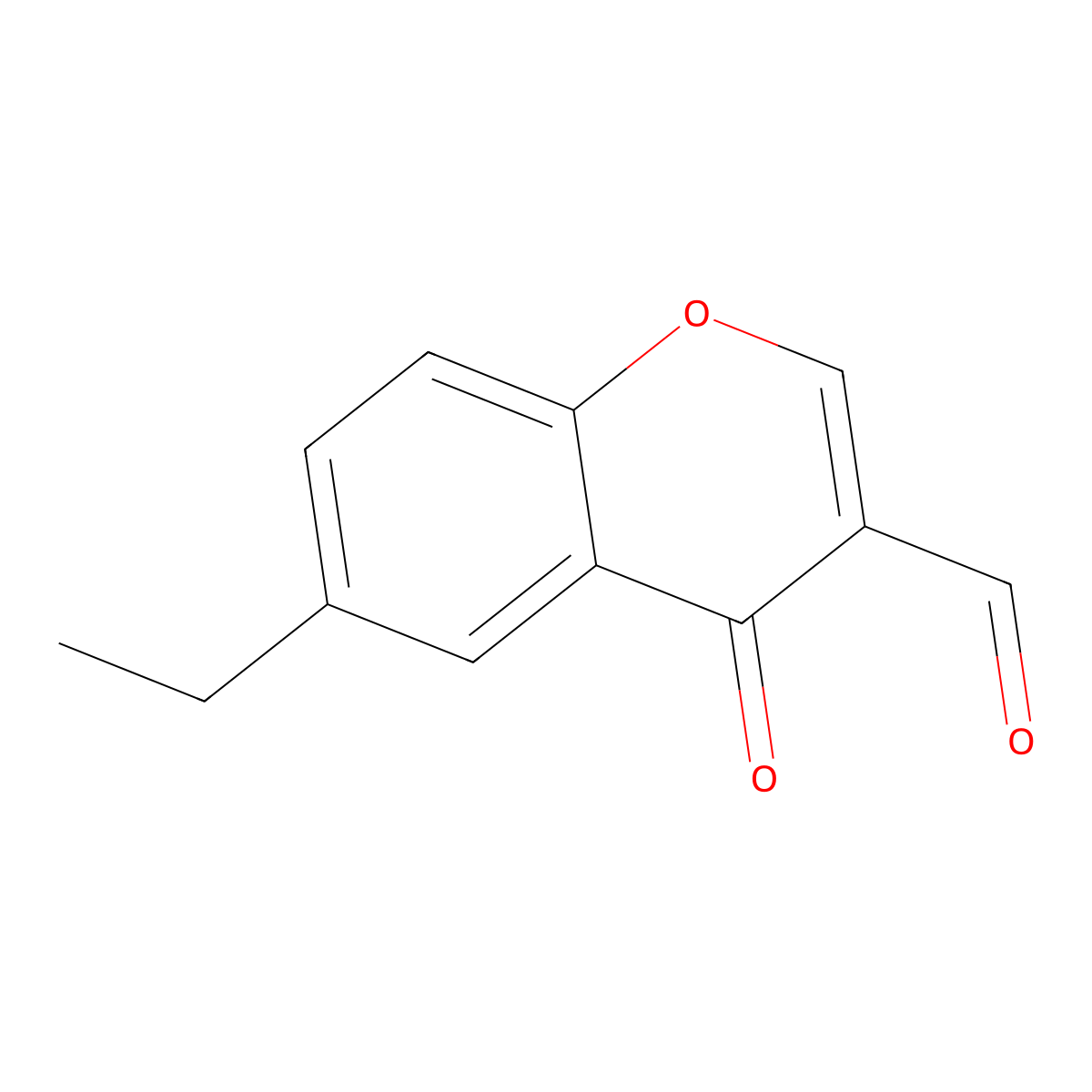 6-Ethyl-3-formylchromone molecular structure, CAS 42059-78-9