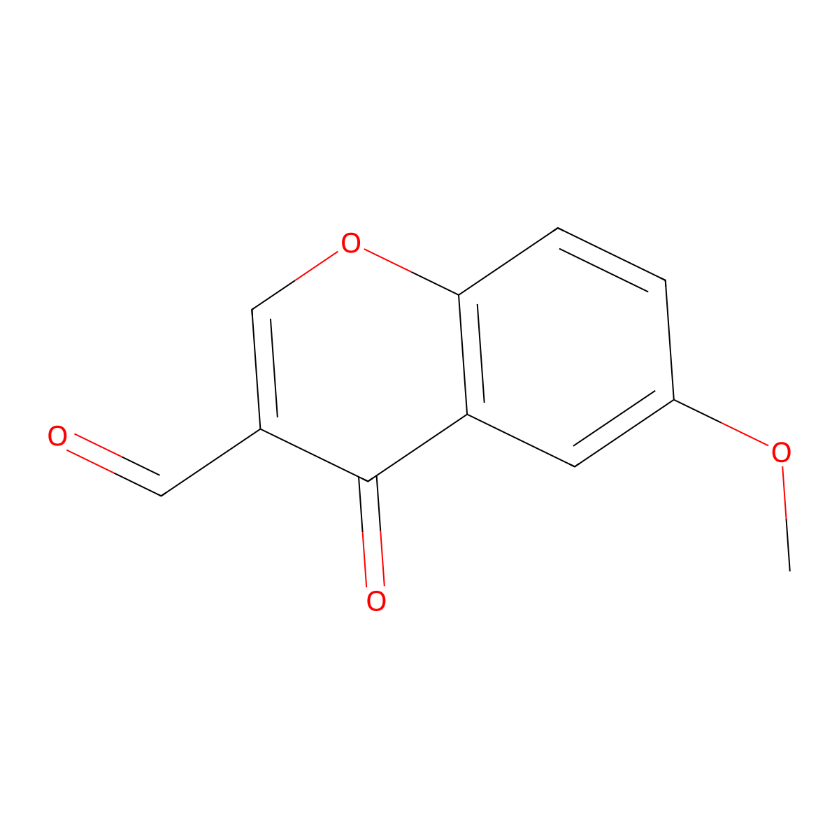 6-Methoxychromone-3-carboxaldehyde molecular structure, CAS 42059-79-0